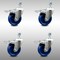Service Caster 4 Inch SS Solid Polyurethane 3/8 Inch Threaded Stem Caster Set Total Lock Brake SCC-SSTSTTL20S414-SPUS-381615-4 - alternate 3